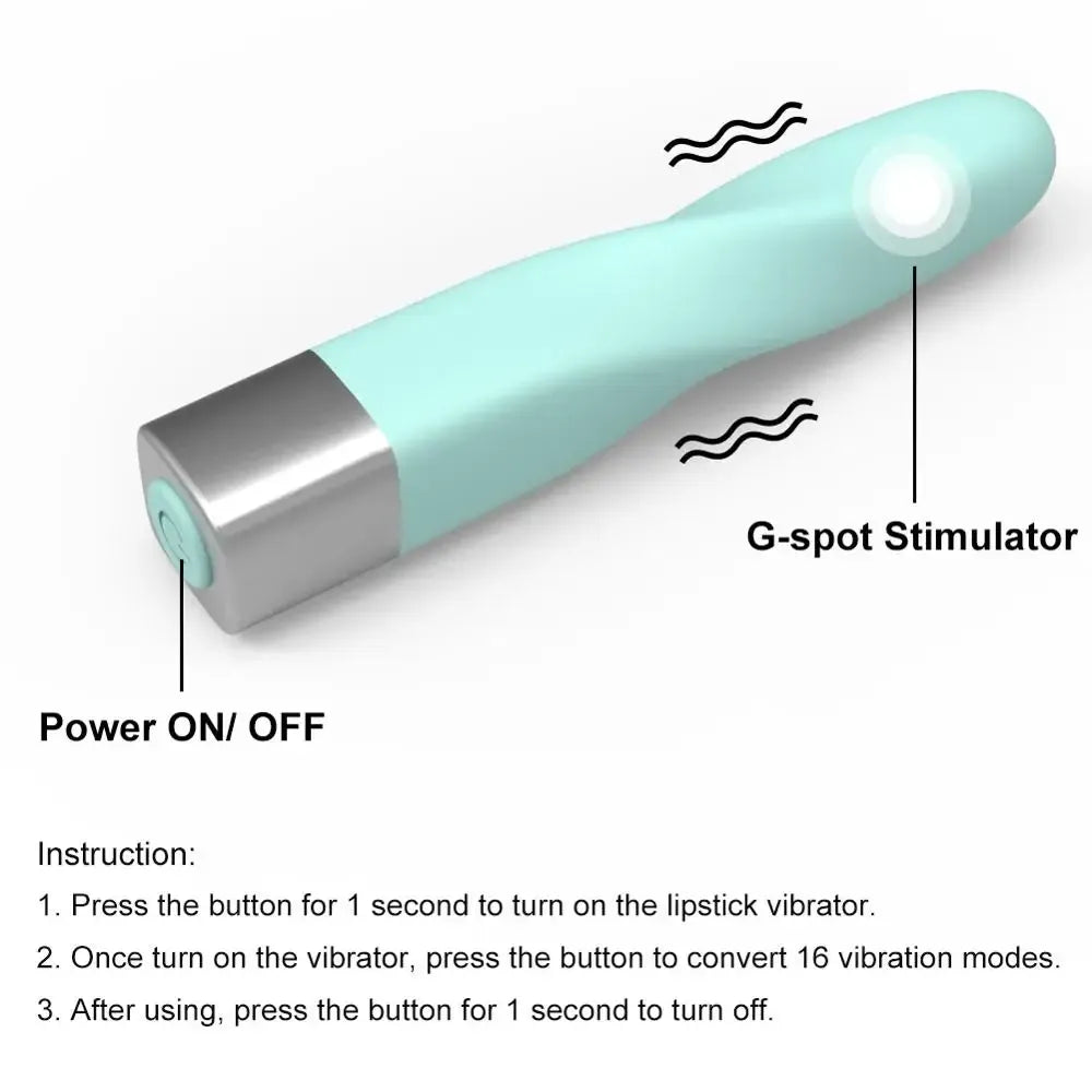 Usb Mini Bullet Vibrator For Women 16 Speeds